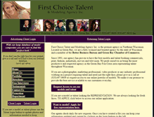 Tablet Screenshot of firstchoicetalent.com